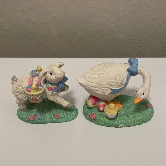 Set of two NWT Midwest Importers Easter figurines (goose & lamb) - Picture 2 of 8